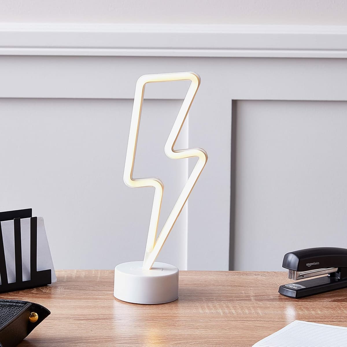 Neon Lightning Bolt Glow Light — slide 2
