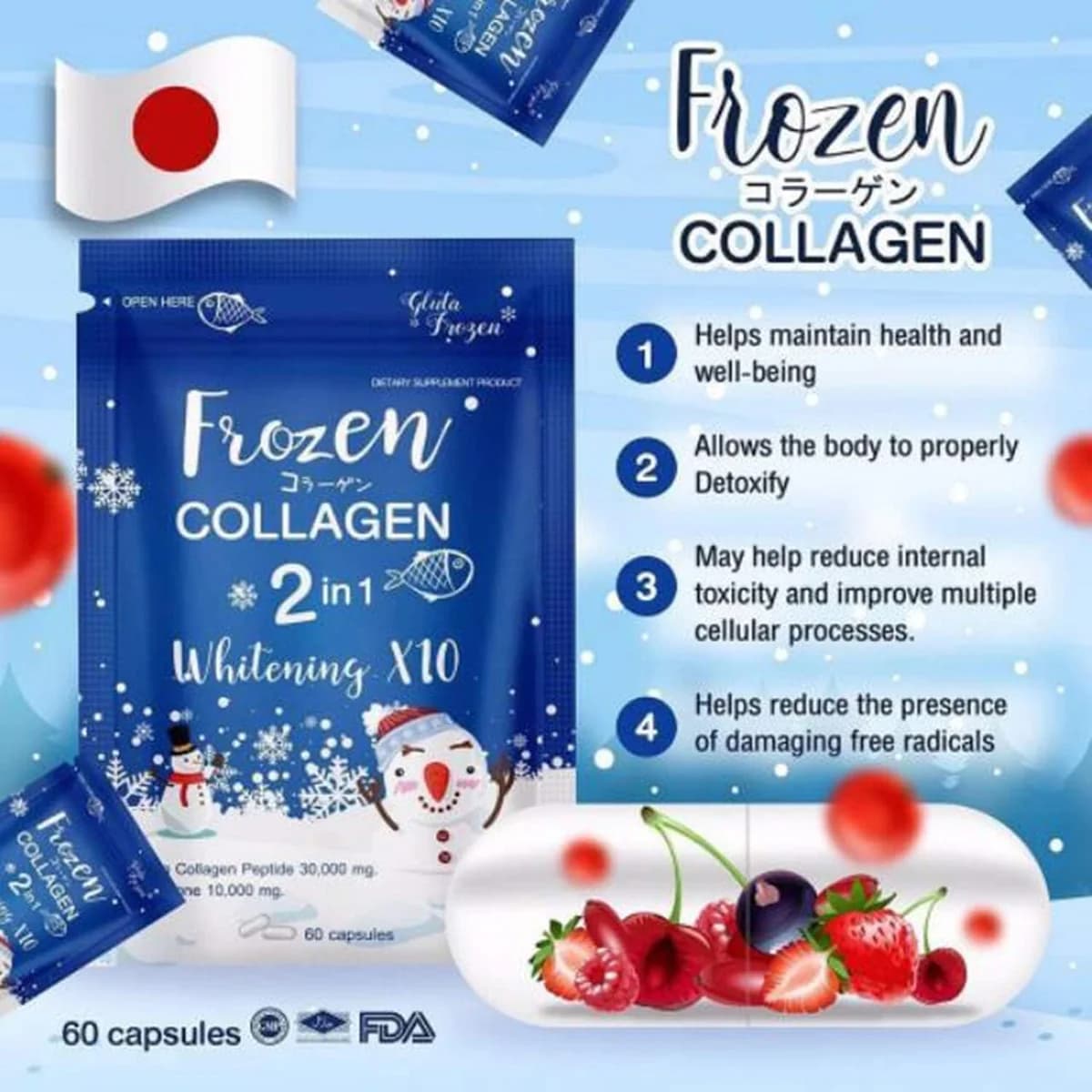 Frozen Collagen 2 in 1 Whitening Capsules - Image 2