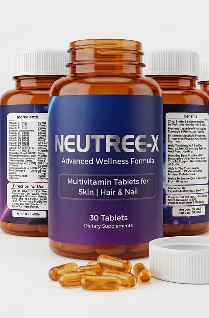 Neutree-X Multivitamin Tablets for Skin, Hair, and Nail Health. — slide 2
