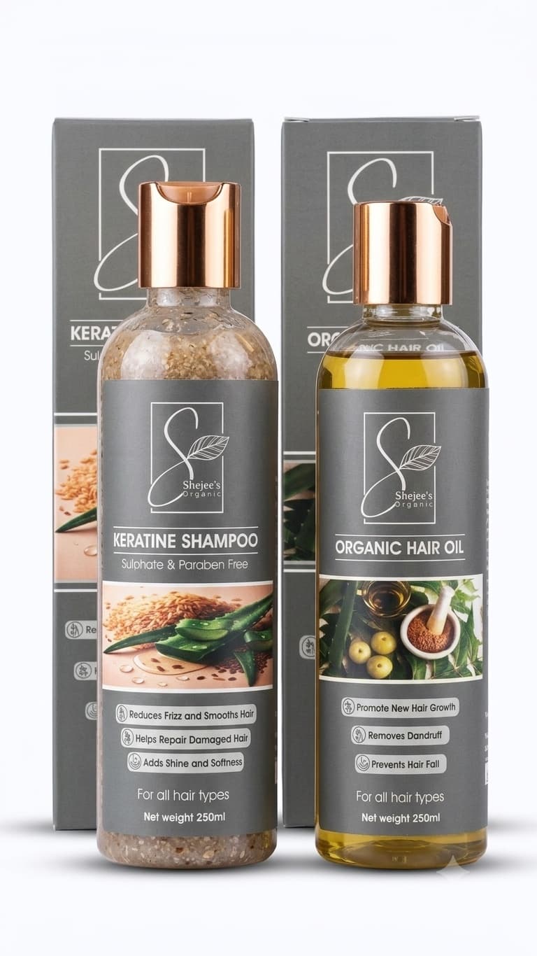 Shejee's Ultimate Organic Hair Care Duo (Oil + Shampoo) — slide 2
