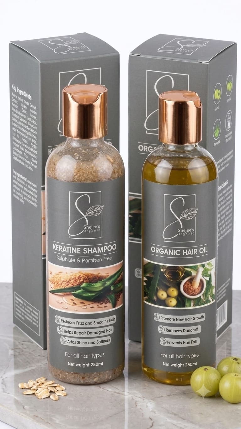 Shejee's Ultimate Organic Hair Care Duo (Oil + Shampoo) — slide 3